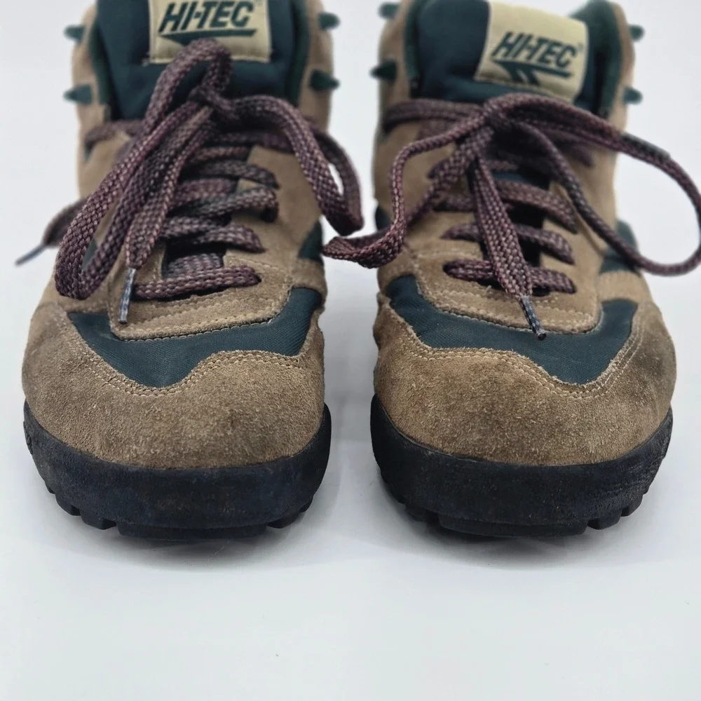 Hi-Tec Teton Suede Leather Hiking Boots Trail Gorpcore Shoes Men's Sz 10 VTG 90s
